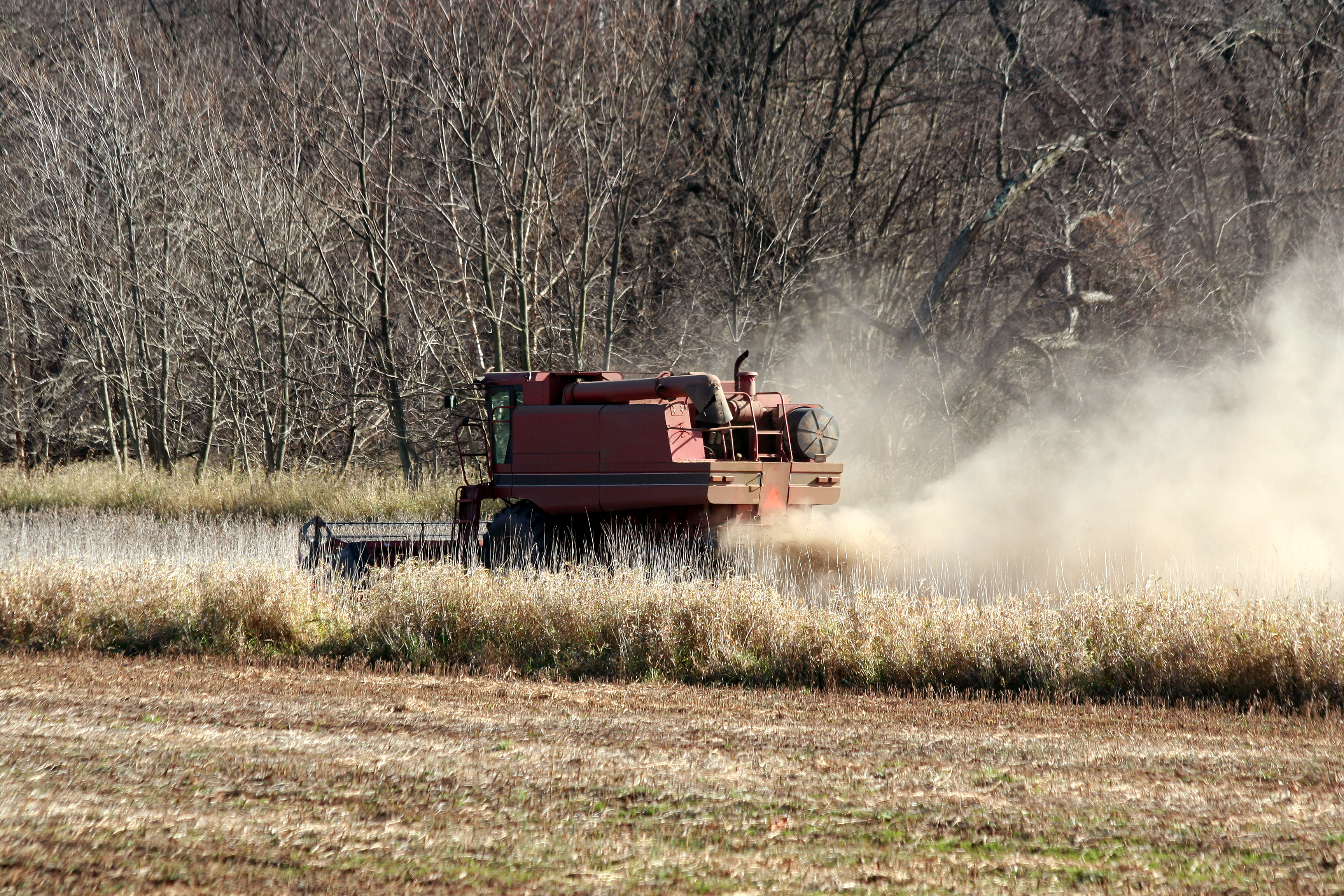 Farm combine tractor